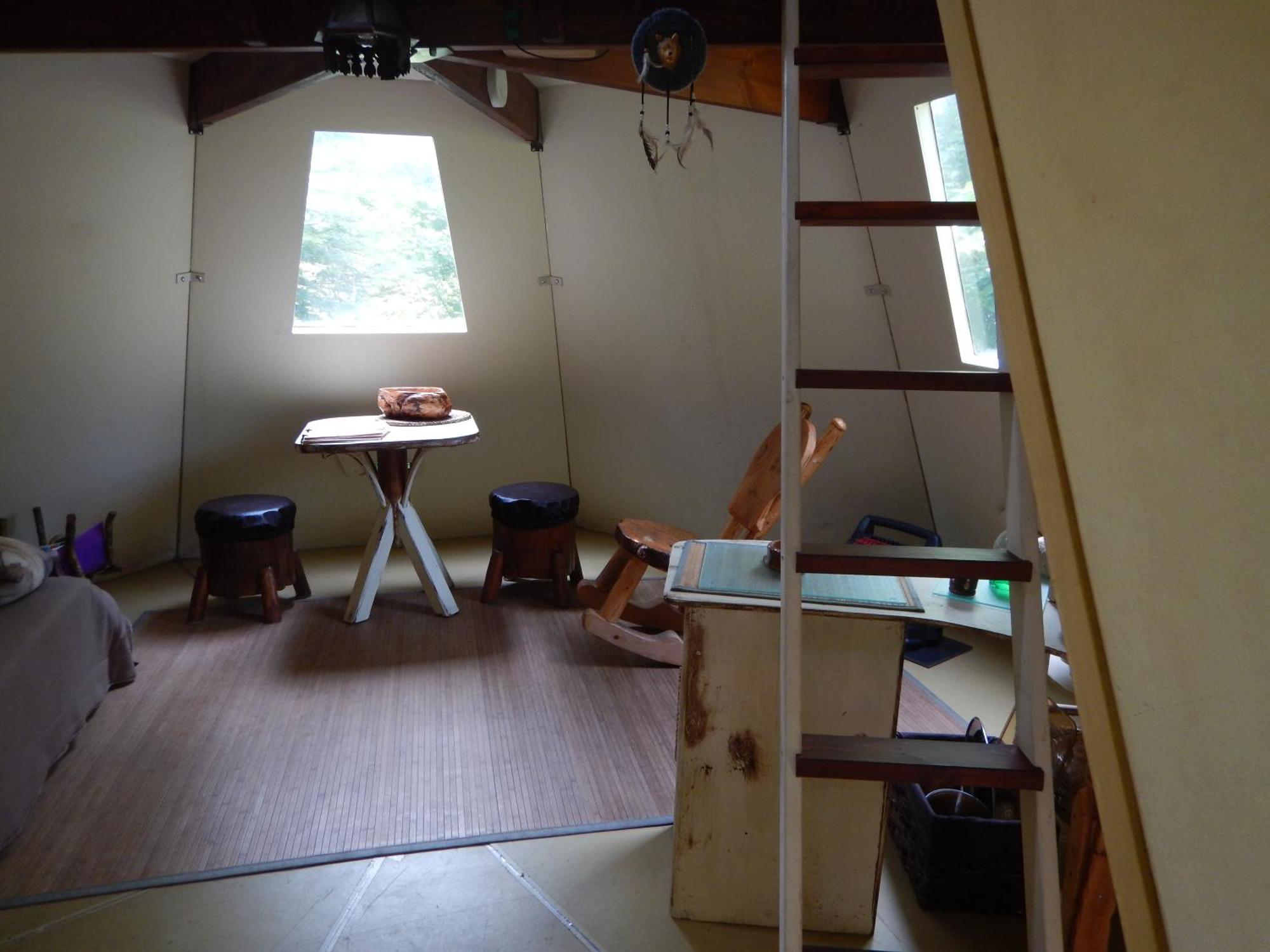 Villa Aux Tipis De La Riviere Sauvage Saint Romain Exterior foto