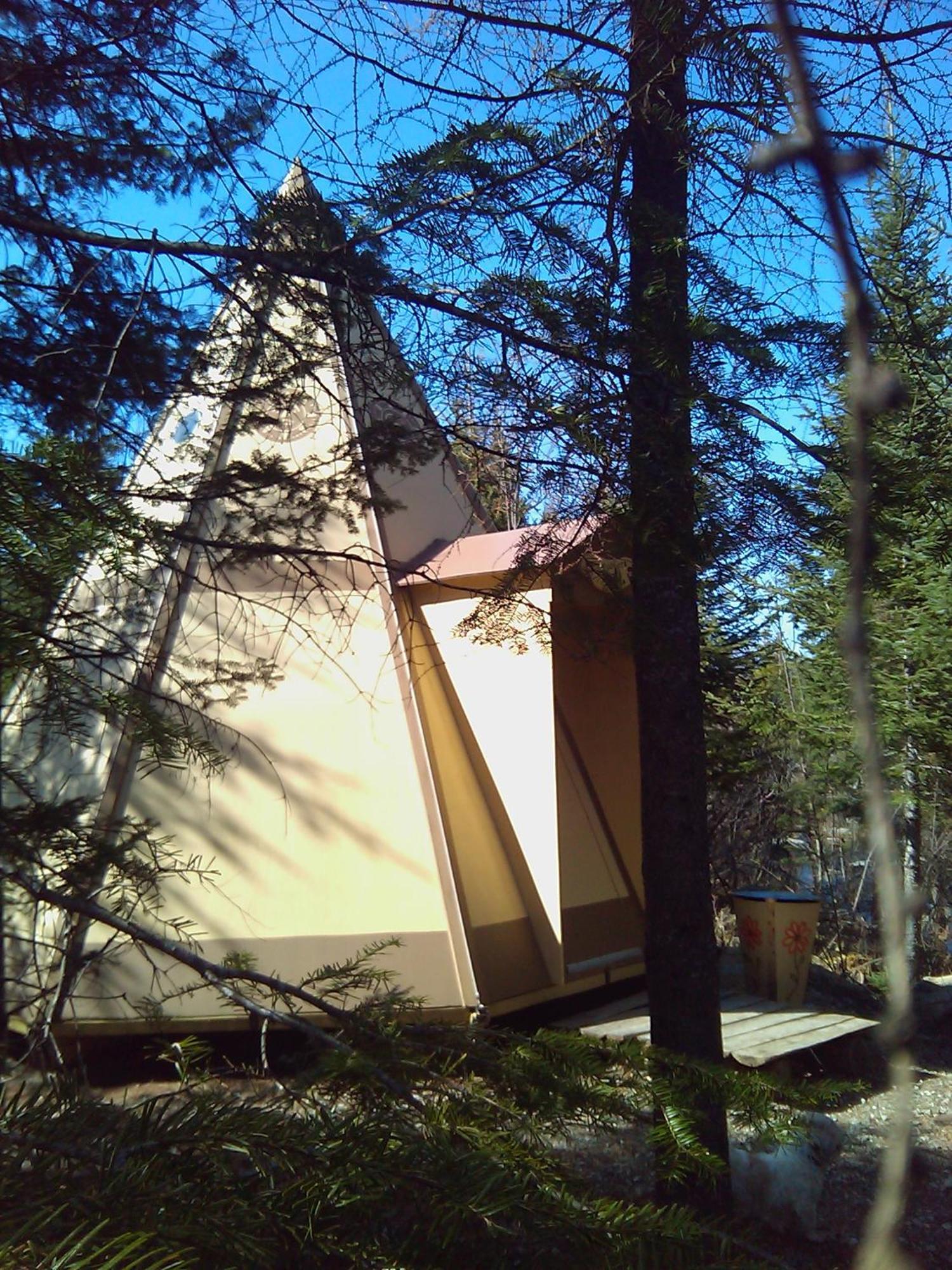 Villa Aux Tipis De La Riviere Sauvage Saint Romain Exterior foto