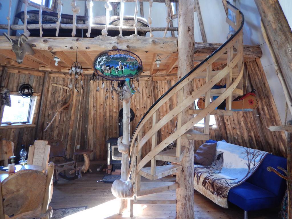 Villa Aux Tipis De La Riviere Sauvage Saint Romain Exterior foto