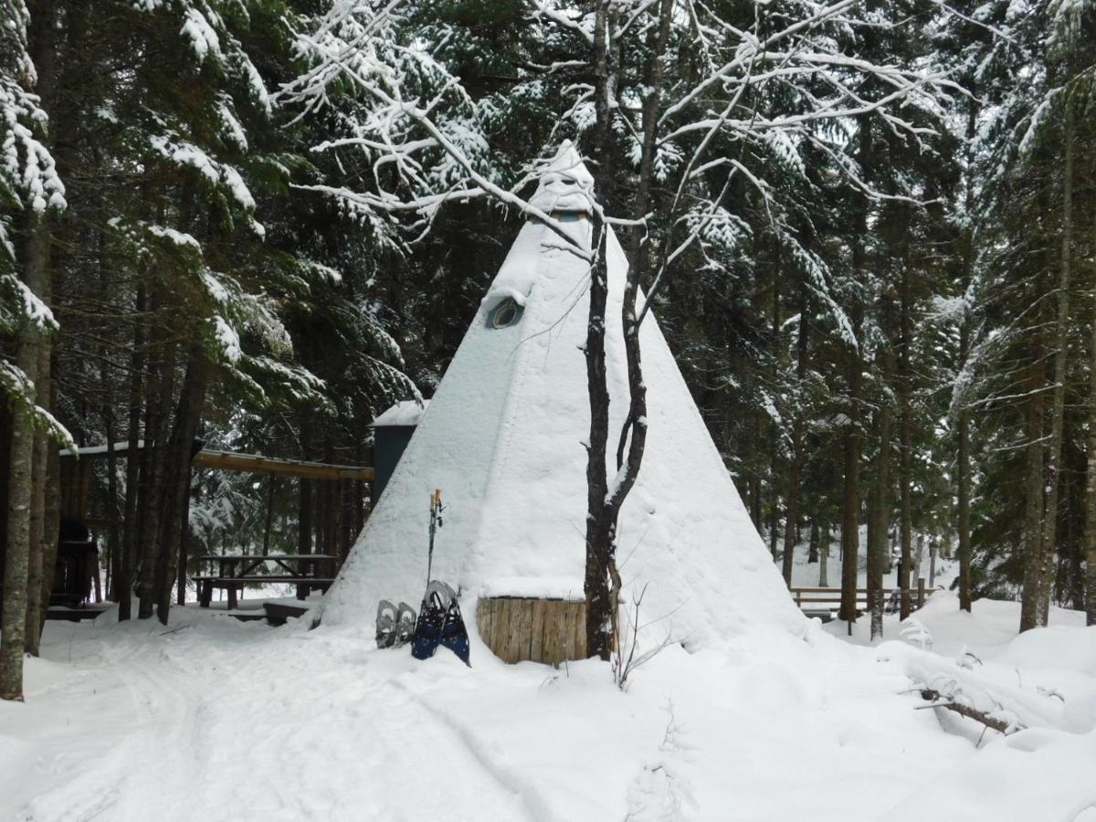 Villa Aux Tipis De La Riviere Sauvage Saint Romain Exterior foto